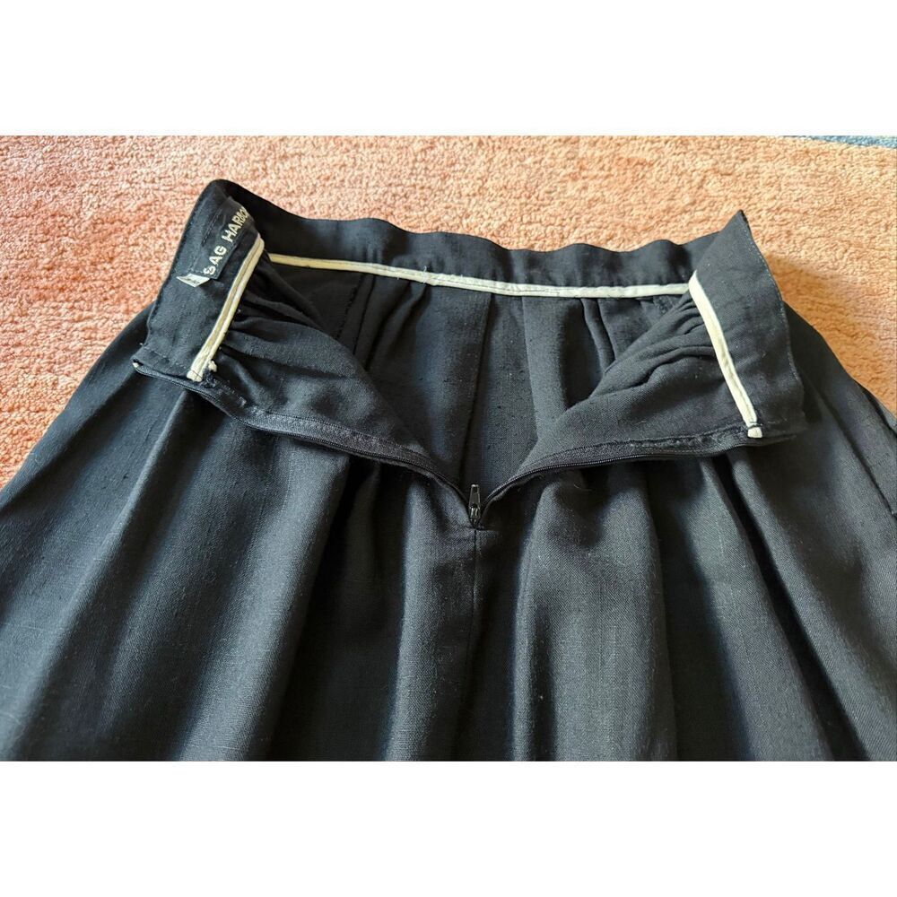 Sag Harbor Vintage High Waist Midi Skirt Dark Charcoal Gray Size 9/10 - Picture 7 of 10